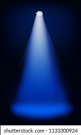 Light design for stadium spotlights on dark background:LED Light