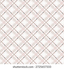 Helle diagonale Kontrolle in Blush-, Taupe- und Cremetönen mit subtilen Holzkohleakzenten für Tapete, Bettwäsche, Polsterung und elegante Geschenkverpackung.