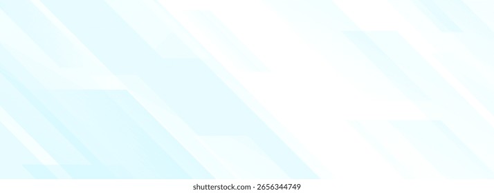 Light diagonal line background. Abstract white and blue stripes wallpaper. Universal backdrop template for business, medical, poster, health, science presentation, footer, header. Vector