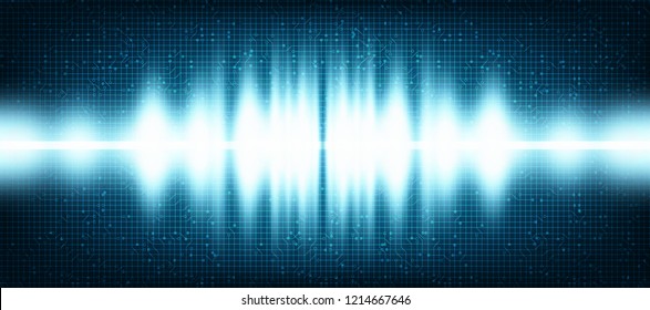 Light Digital Sound Wave Low and Hight richter scale Background,technology and earthquake wave diagram concept,design for music studio and science,Vector Illustration.