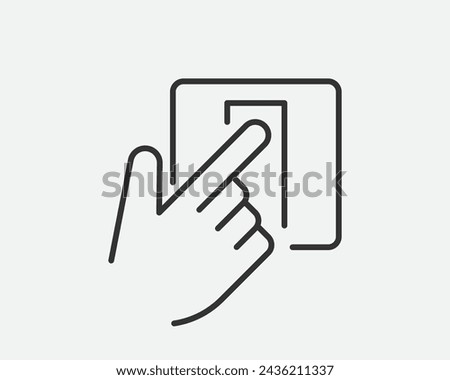 Light dimmer icon line flat trendy design. Electricity lamp saving energy sign.