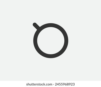 Light Dimmer Icon Line Trendy Design. Stromlampe spart Energie. Schwarz-Weiß-Flat-Stil.