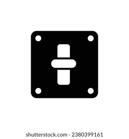 Light dimmer switch icon design. isolated on white background. vector illustration