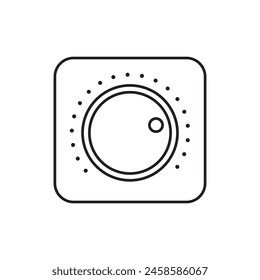 Light dimmer switch icon design, isolated on white background, vector illustration