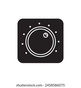 Light dimmer switch icon design, isolated on white background, vector illustration