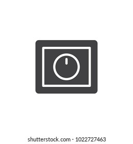 Light Dimmer Switch Icon Vector, Filled Flat Sign, Solid Pictogram Isolated On White. Symbol, Logo Illustration.