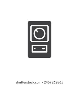 Light dimmer switch vector icon. filled flat sign for mobile concept and web design. Dimmer Switch glyph icon. Symbol, logo illustration. Vector graphics