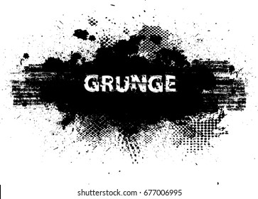 Splatter Paint Texture Distress Grunge Background Stock Vector (Royalty ...