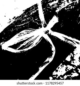 Light Distressed Background. Ink Print Distress Background. Grunge Texture. Vector.