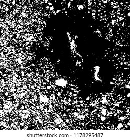 Light Distressed Background. Ink Print Distress Background. Grunge Texture. Vector.