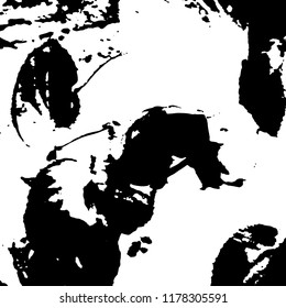 Light Distressed Background. Ink Print Distress Background. Grunge Texture. Vector.