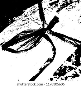 Light Distressed Background. Ink Print Distress Background. Grunge Texture. Vector.