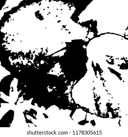 Light Distressed Background. Ink Print Distress Background. Grunge Texture. Vector.