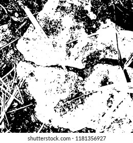 Light Distressed Background. Ink Print Distress Background. Grunge Texture. Vector.