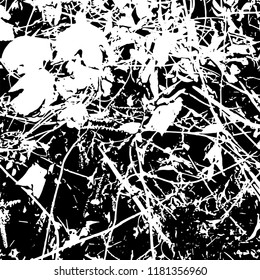 Light Distressed Background. Ink Print Distress Background. Grunge Texture. Vector.