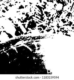 Light Distressed Background. Ink Print Distress Background. Grunge Texture. Vector.