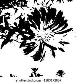 Light Distressed Background. Ink Print Distress Background. Grunge Texture. Vector.