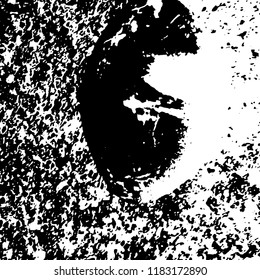 Light Distressed Background. Ink Print Distress Background. Grunge Texture. Vector.