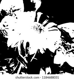 Light Distressed Background. Ink Print Distress Background. Grunge Texture. Vector.