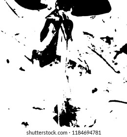 Light Distressed Background. Ink Print Distress Background. Grunge Texture. Vector.