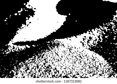 Light Distressed Background. Ink Print Distress Background. Grunge Texture. Vector.