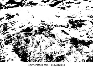 Light Distressed Background. Ink Print Distress Background. Grunge Texture. Vector.