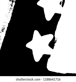 Light Distressed Background. Ink Print Distress Background. Grunge Texture. Vector.