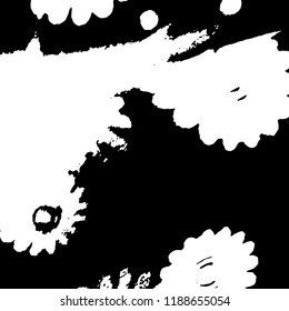 Light Distressed Background. Ink Print Distress Background. Grunge Texture. Vector.