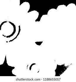 Light Distressed Background. Ink Print Distress Background. Grunge Texture. Vector.