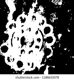 Light Distressed Background. Ink Print Distress Background. Grunge Texture. Vector.