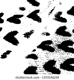 Light Distressed Background. Ink Print Distress Background. Grunge Texture. Vector.