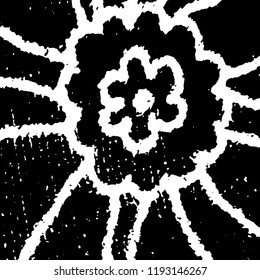 Light Distressed Background. Ink Print Distress Background. Grunge Texture. Vector.