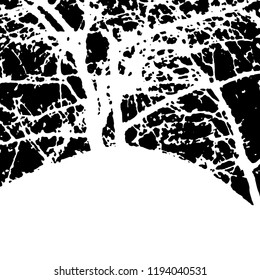 Light Distressed Background. Ink Print Distress Background. Grunge Texture. Vector.