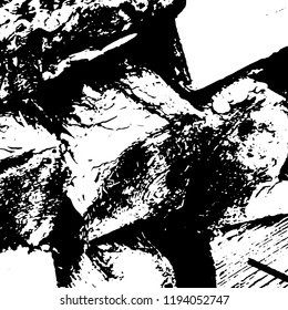 Light Distressed Background. Ink Print Distress Background. Grunge Texture. Vector.