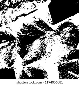 Light Distressed Background. Ink Print Distress Background. Grunge Texture. Vector.