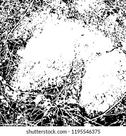 Light Distressed Background. Ink Print Distress Background. Grunge Texture. Vector.