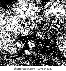 Light Distressed Background. Ink Print Distress Background. Grunge Texture. Vector.