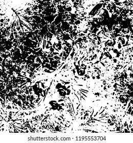 Light Distressed Background. Ink Print Distress Background. Grunge Texture. Vector.