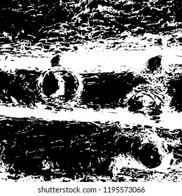 Light Distressed Background. Ink Print Distress Background. Grunge Texture. Vector.