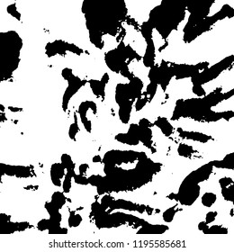 Light Distressed Background. Ink Print Distress Background. Grunge Texture. Vector.