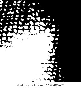 Light Distressed Background. Ink Print Distress Background. Grunge Texture. Vector.