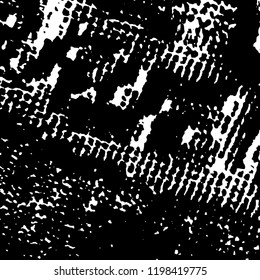 Light Distressed Background. Ink Print Distress Background. Grunge Texture. Vector.
