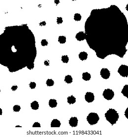 Light Distressed Background. Ink Print Distress Background. Grunge Texture. Vector.