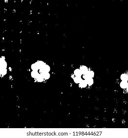 Light Distressed Background. Ink Print Distress Background. Grunge Texture. Vector.