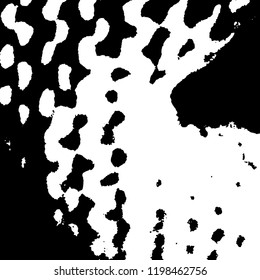 Light Distressed Background. Ink Print Distress Background. Grunge Texture. Vector.