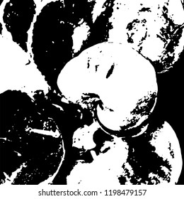 Light Distressed Background. Ink Print Distress Background. Grunge Texture. Vector.