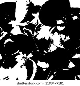 Light Distressed Background. Ink Print Distress Background. Grunge Texture. Vector.
