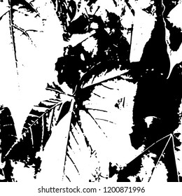 Light Distressed Background. Ink Print Distress Background. Grunge Texture. Vector.