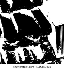 Light Distressed Background. Ink Print Distress Background. Grunge Texture. Vector.