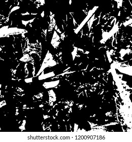 Light Distressed Background. Ink Print Distress Background. Grunge Texture. Vector.